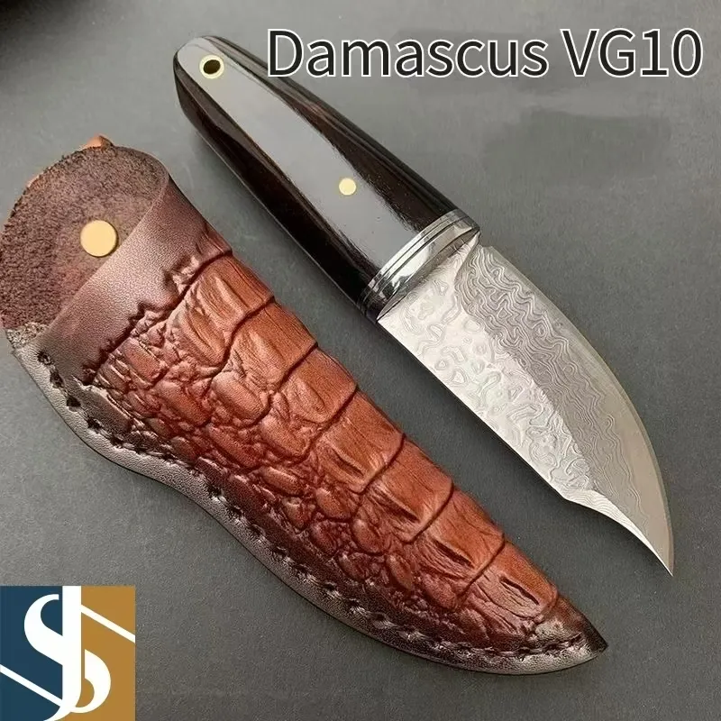 Damascus Point Knife